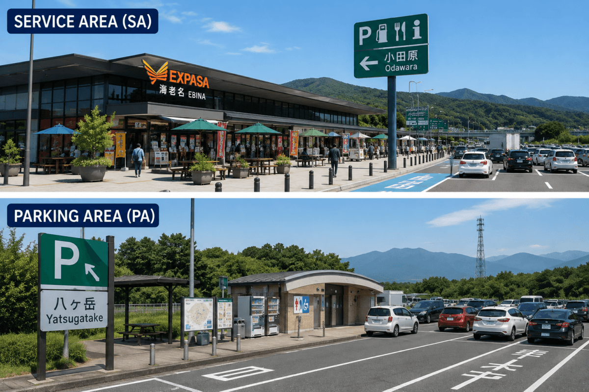 Service Area และ Parking Area ในญี่ปุ่น